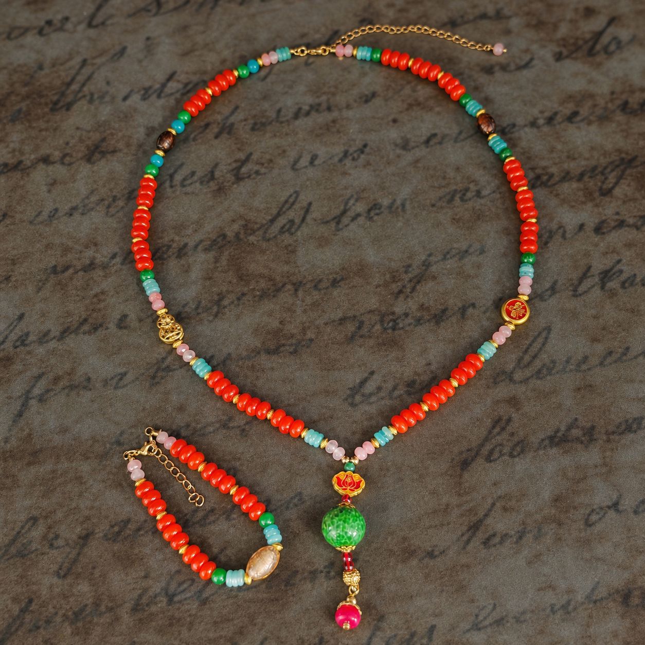 Luxury Celestial Clavicle Chain Necklace and Bracelet Set - Elegant Matching Couples Jewelry