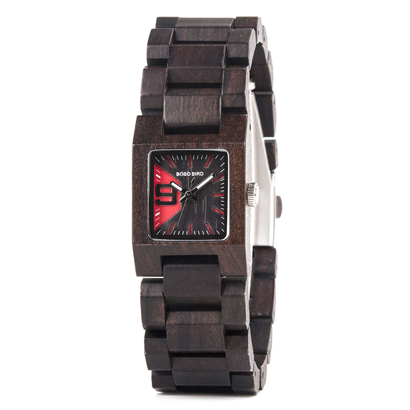 S02 Eco-Friendly Wooden Quartz Watch - Sporty Natural Wood Wristwatch for Adults