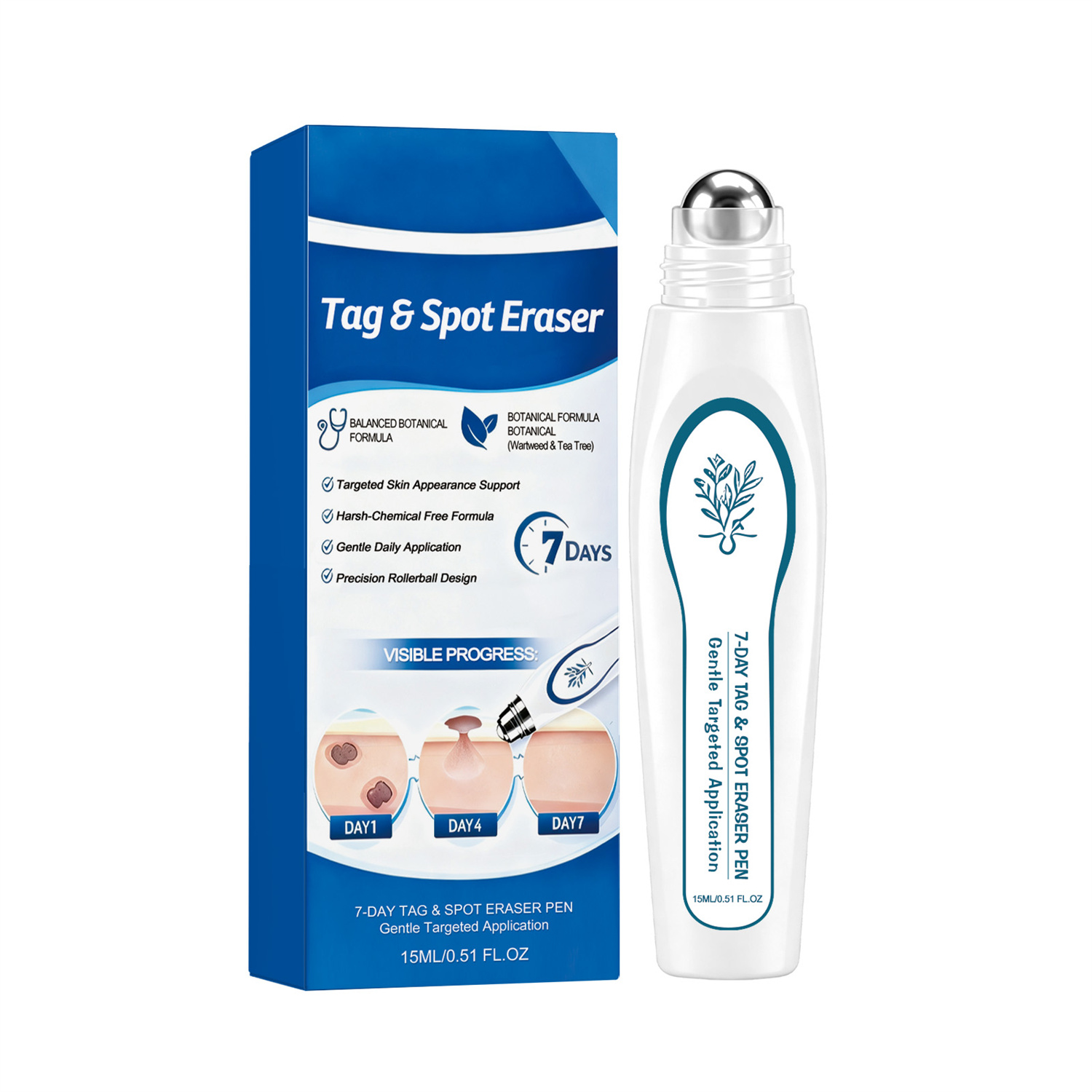 Botanical Spot Treatment Pen - Natural Blemish & Skin Correction Formula with Tea Tree Oil
