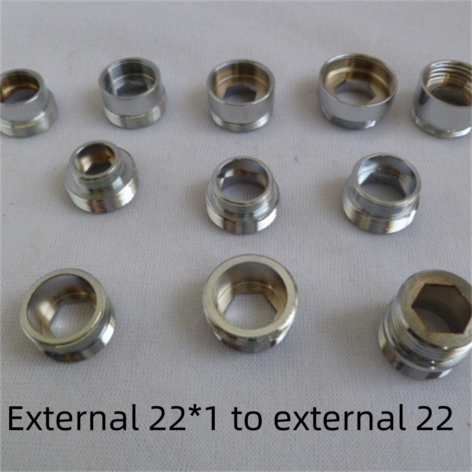 Premium Copper Faucet Adapter - Male M20 to M22 Water Purifier Connector Fitting