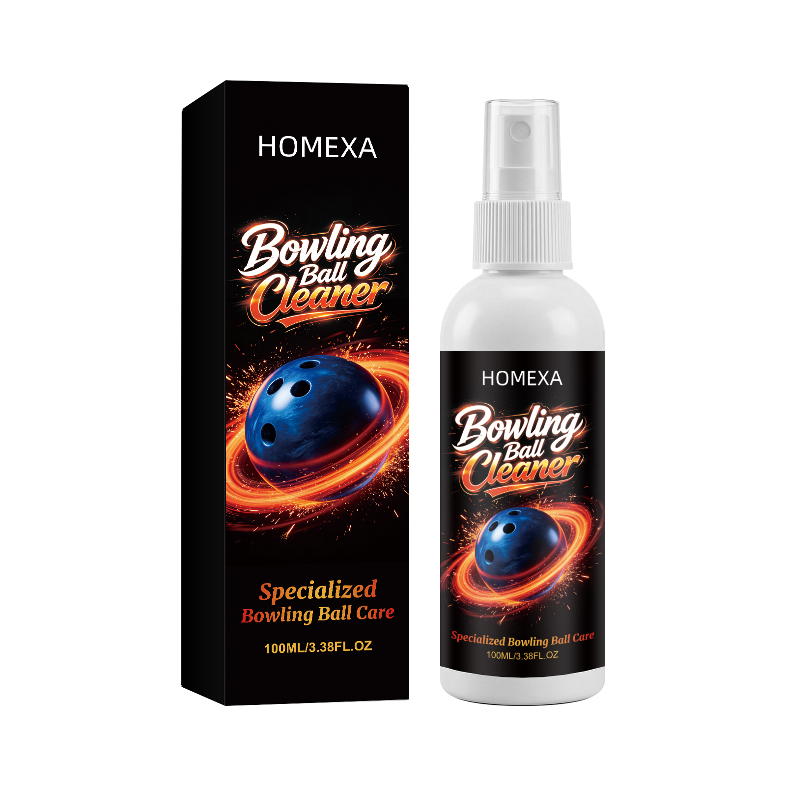 Premium Bowling Ball Cleaner Spray - Ultimate Dirt & Oil Remover for Peak Hook & Performance