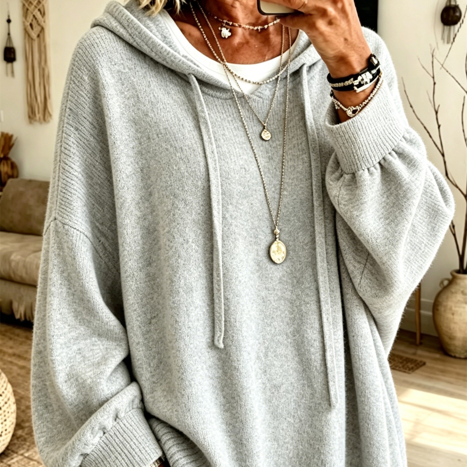 Women's Classic Long-Sleeve Top – Versatile & Comfortable Everyday Blouse