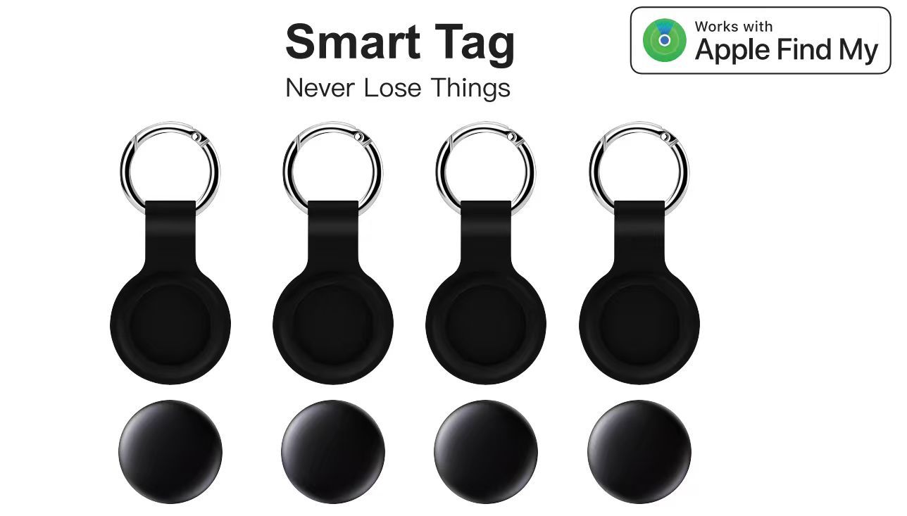 Smart Bluetooth Tracker & Key Finder – Apple Find My Compatible Item Locator for Luggage, Wallets, and Pets