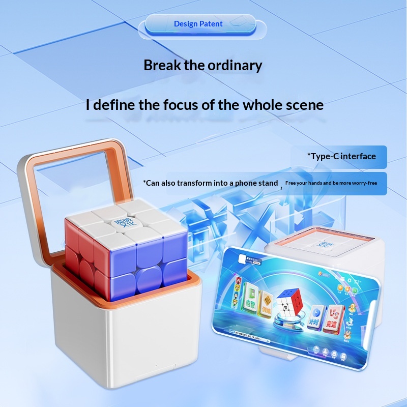Wulong V10 AI Smart Speed Cube | Professional Magnetic Levitation Gyroscope Core Competition Rubik's Cube