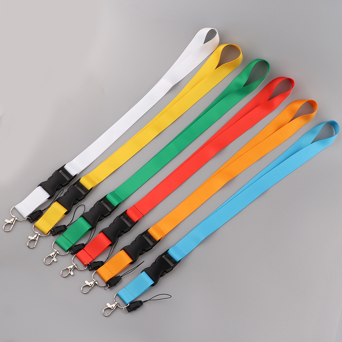 Elegant Minimalist Phone Lanyard - Durable Polyester Neck Strap for ID Badges & Keys