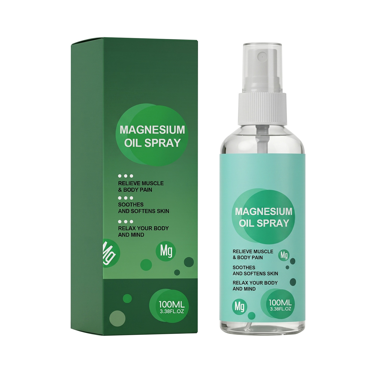 Natural Soothing Magnesium Oil Spray | Fast-Acting Relief with Jojoba Oil & Allantoin