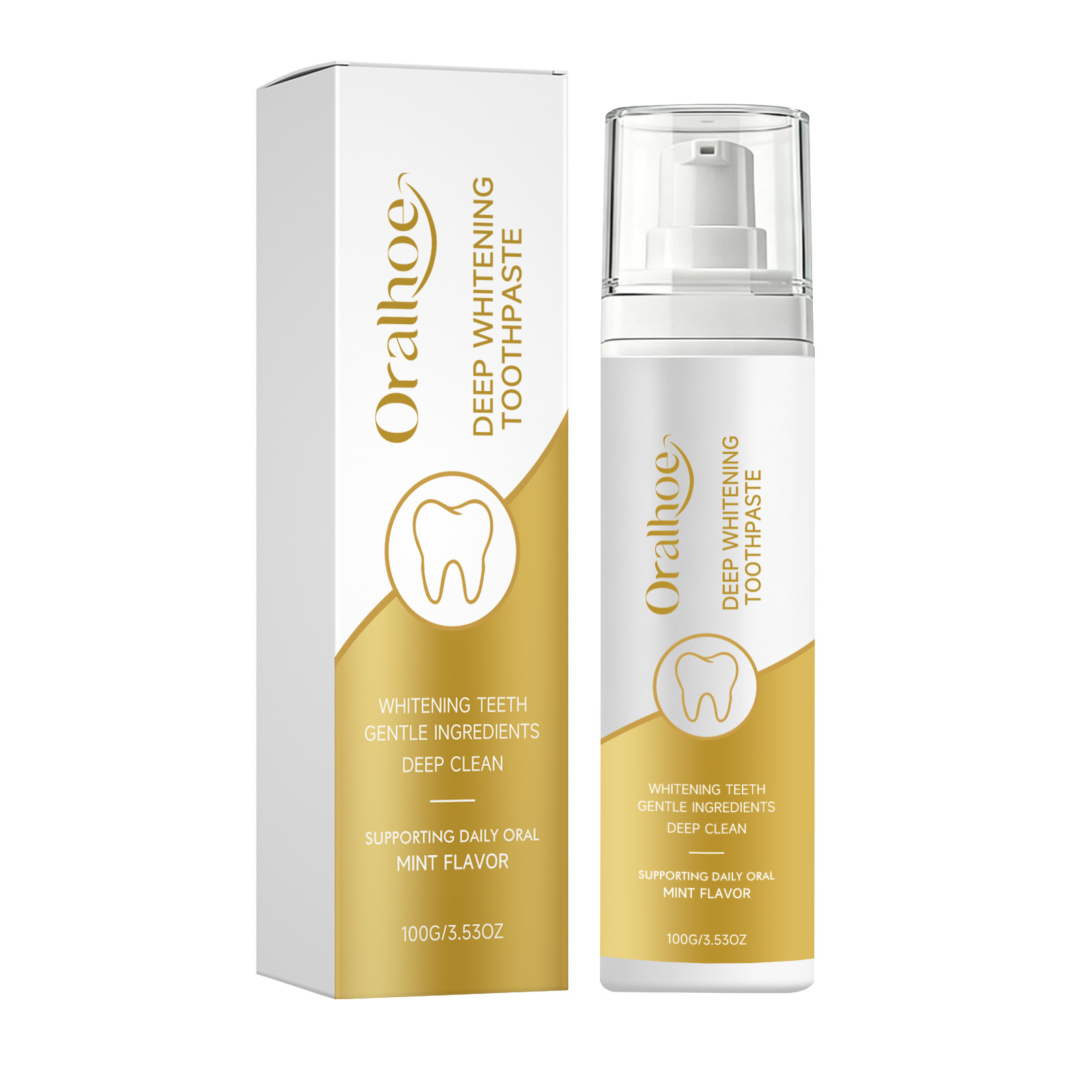Advanced Deep Whitening Toothpaste | Enamel Repair & Fresh Mint Breath