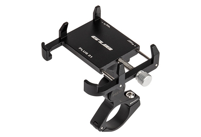 Premium Aluminum Bike Phone Mount - Heavy Duty Mechanical Lock Holder for Mountain & Electric Bikes