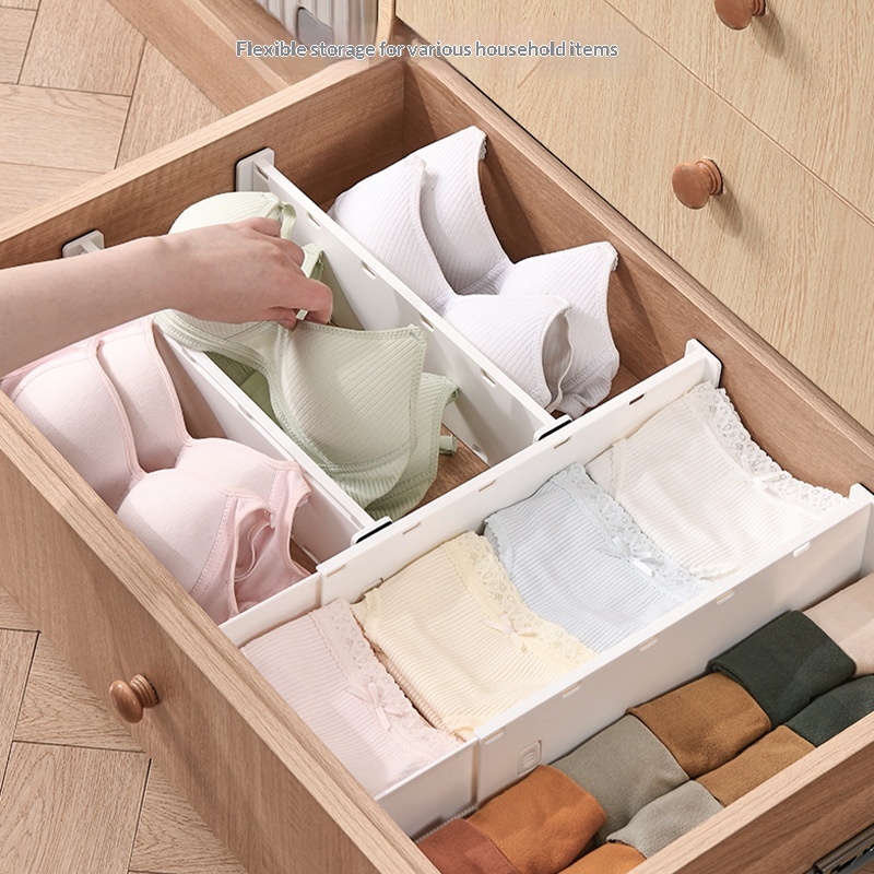 Adjustable Telescopic Drawer Dividers - Expandable Wardrobe & Bookcase Organizer Separators