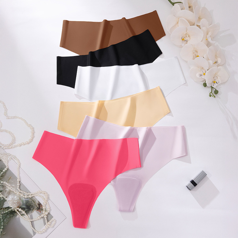 Plus Size Seamless Ice Silk Sports Panties - Ultra-Breathable Yoga Underwear for Women (0XL-4XL)