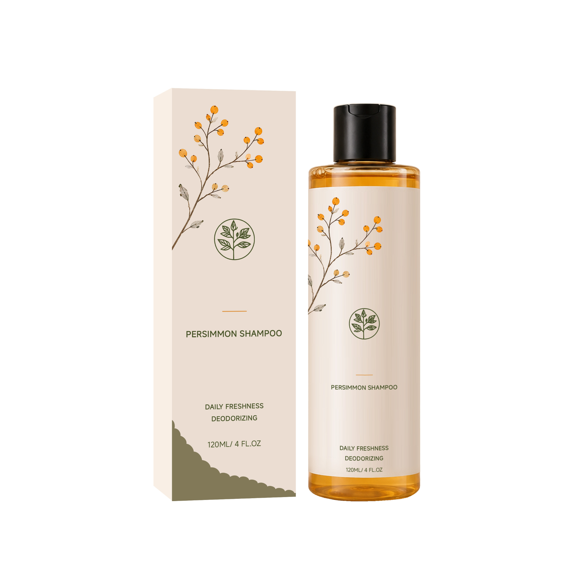 Nourishing Persimmon Purifying Shampoo | Natural Aloe, Jojoba & Olive Oil Formula