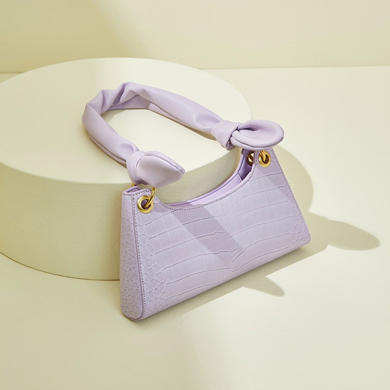 Elegant Crocodile Pattern Underarm Bag - Chic Niche Design Women's Shoulder Bag