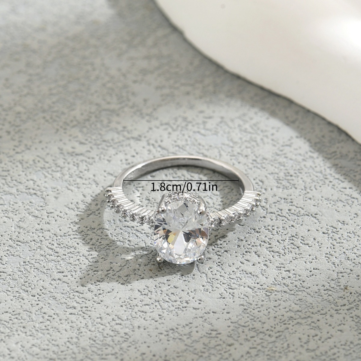 Elegant Korean Style Cubic Zirconia Adjustable Open Ring | Dainty Minimalist Jewelry for Women