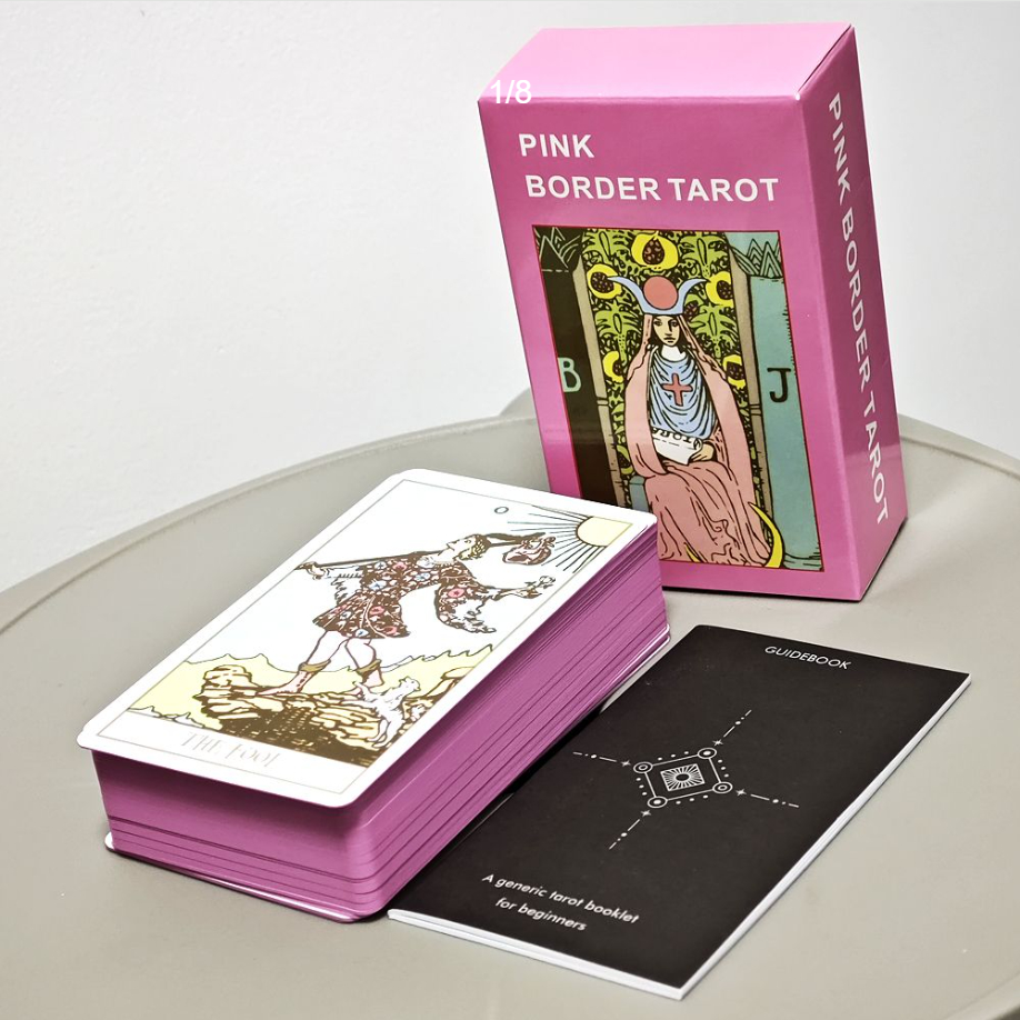 Premium Rider-Waite Tarot Cards Deck (78-Card Set) - Exquisite Spray-Painted Edges, Pocket Size Divination Deck