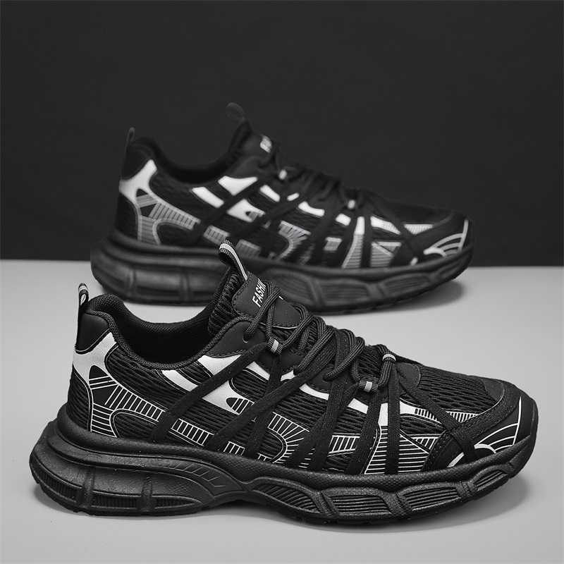 Men's Breathable Mesh Chunky Sneakers - Versatile Fashion Casual Shoes for Men & Teens