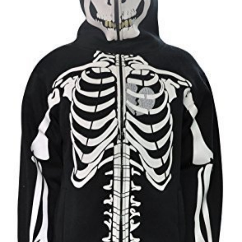 Unisex Gothic Skull 3D Print Hoodie - Edgy Streetwear Pullover & Zip-Up Sweatshirt