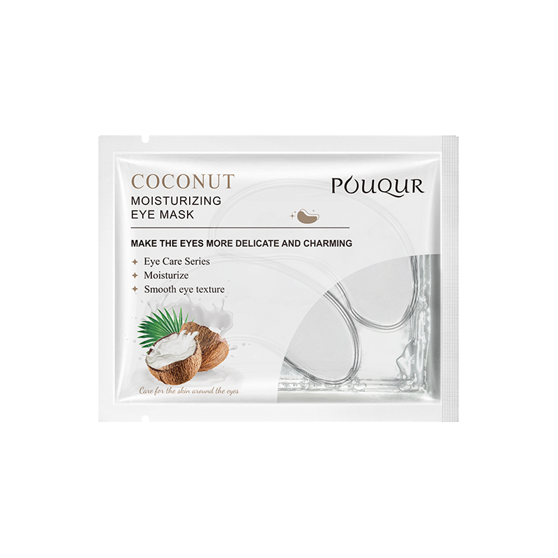 POUQUR Coconut Radiant and Moisturizing Under Eye Mask Patches - Deep Hydration & Brightening (10 Sheets)