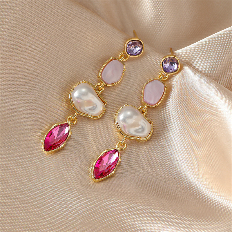 Elegant Long Gold Geometric Drop Earrings for Women - Delicate & Versatile Light Luxury Jewelry