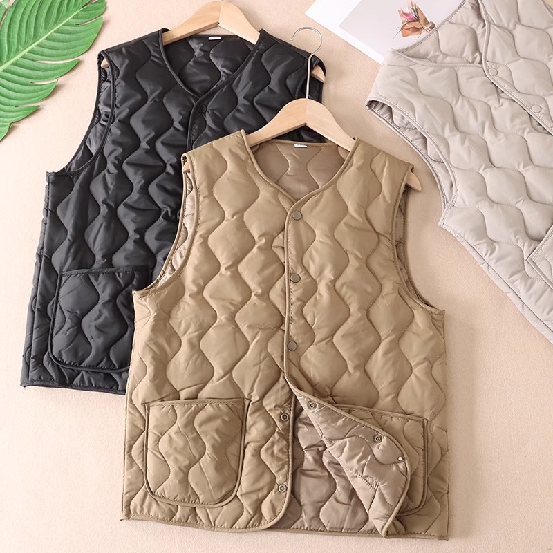 Versatile Women's Loose Fit Button-Down Vest - Premium Dual-Wear Undershirt & Outerwear