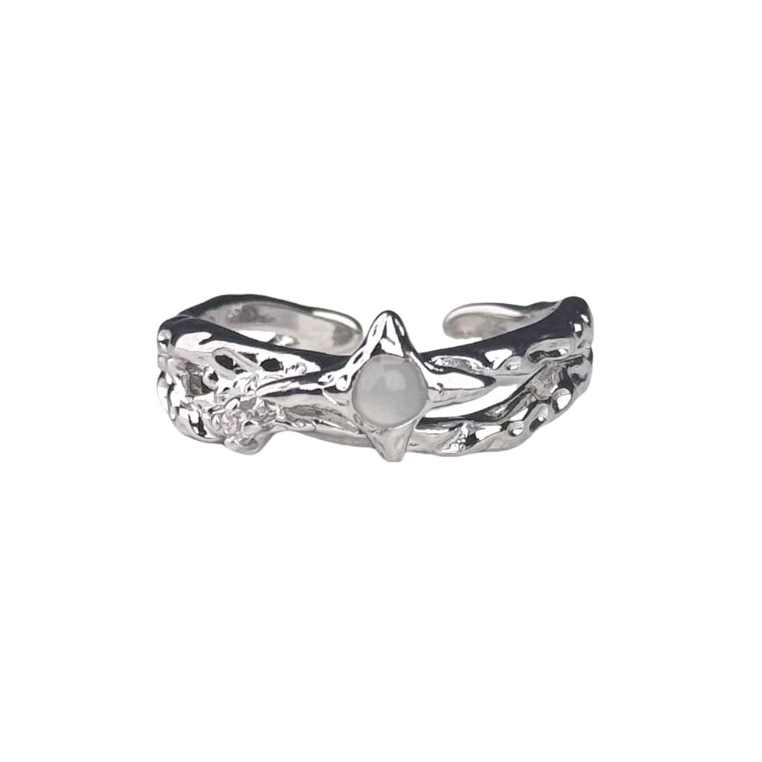 Starburst Irregular Open Ring - Adjustable Geometric Statement Ring for Women | Affordable Luxury Jewelry