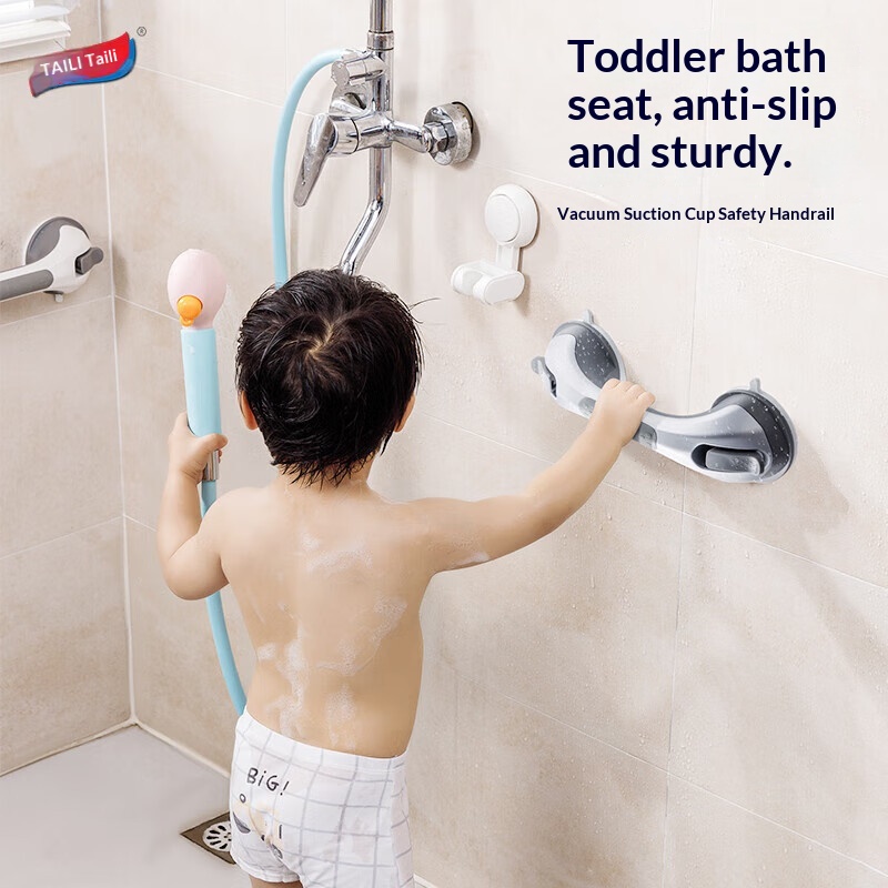 Premium Non-Slip Suction Grab Bar – No-Drill Bathroom Safety Handle for Toilet & Shower