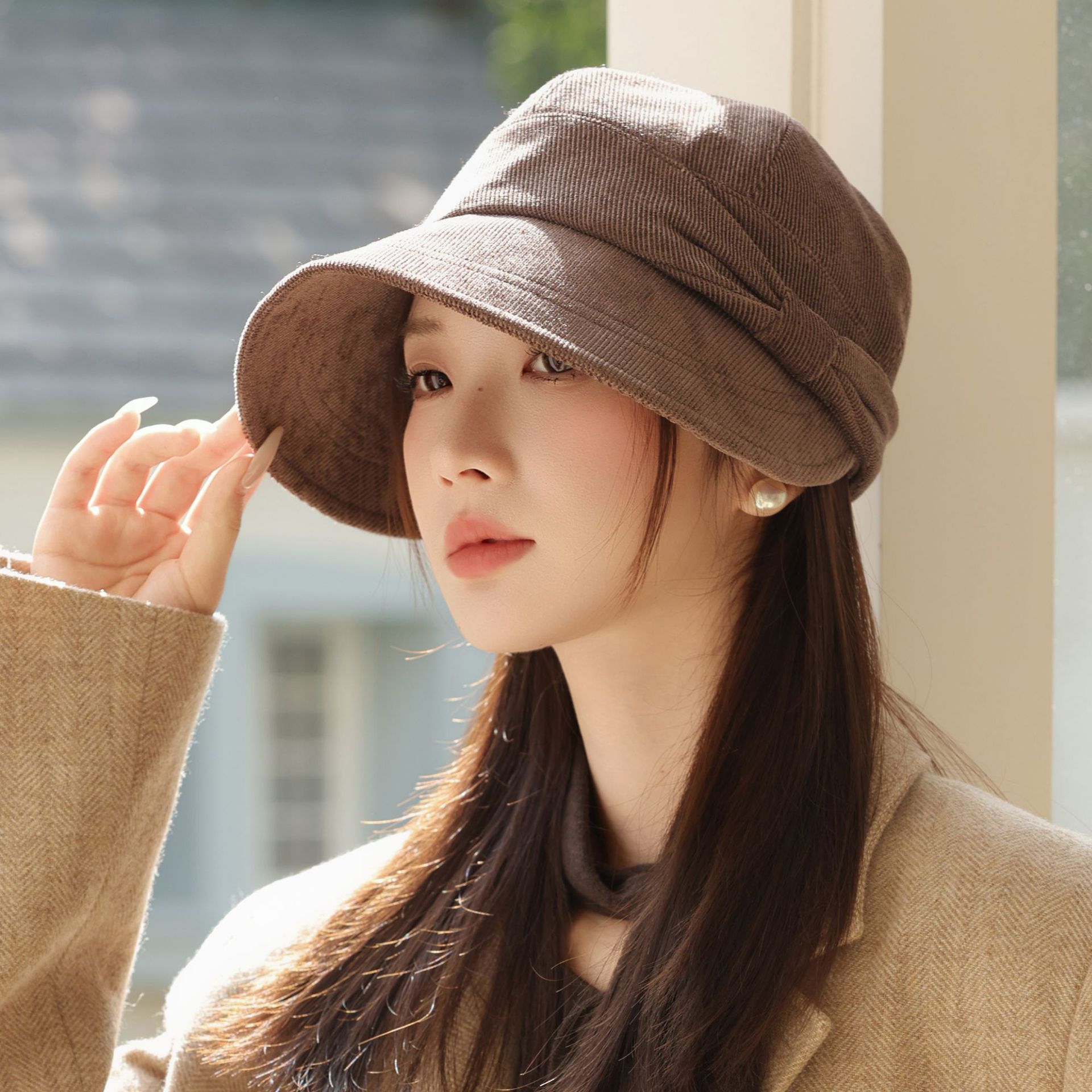 Chic Korean-Style Warm Bucket Hat | Versatile, Windproof & Cozy Winter Cap