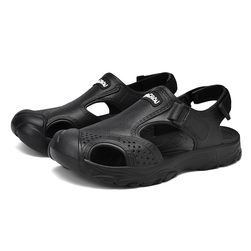 Men's Closed-Toe Outdoor Water Sandals - Quick-Dry Anti-Slip Beach & Wading Shoes