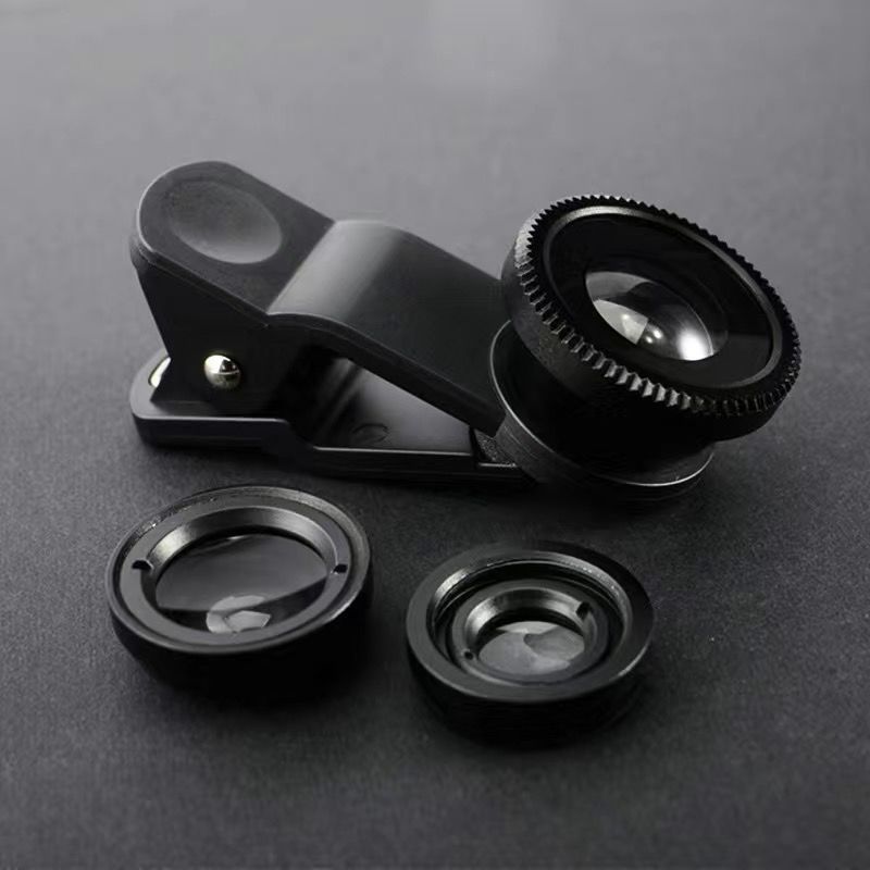 3-in-1 Universal Smartphone Camera Lens Kit | Fisheye, Wide-Angle & Macro Lenses