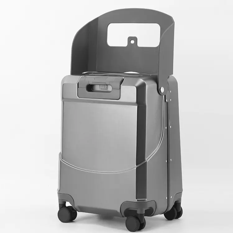 20-Inch Kids Ride-On Suitcase & Stroller Luggage – 2-in-1 Travel Carry-On with Built-In Seat and Spinner Wheels
