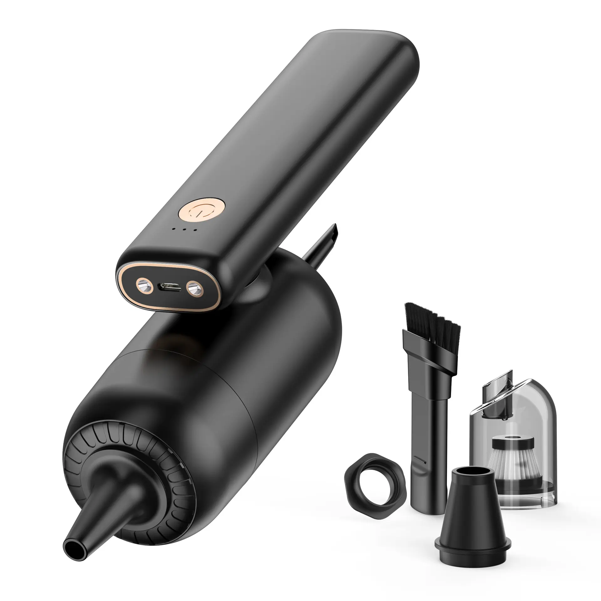 4-in-1 Foldable Handheld Car Vacuum Cleaner & Cordless Air Blower – Portable High-Suction Duster & Pump for Home and Auto