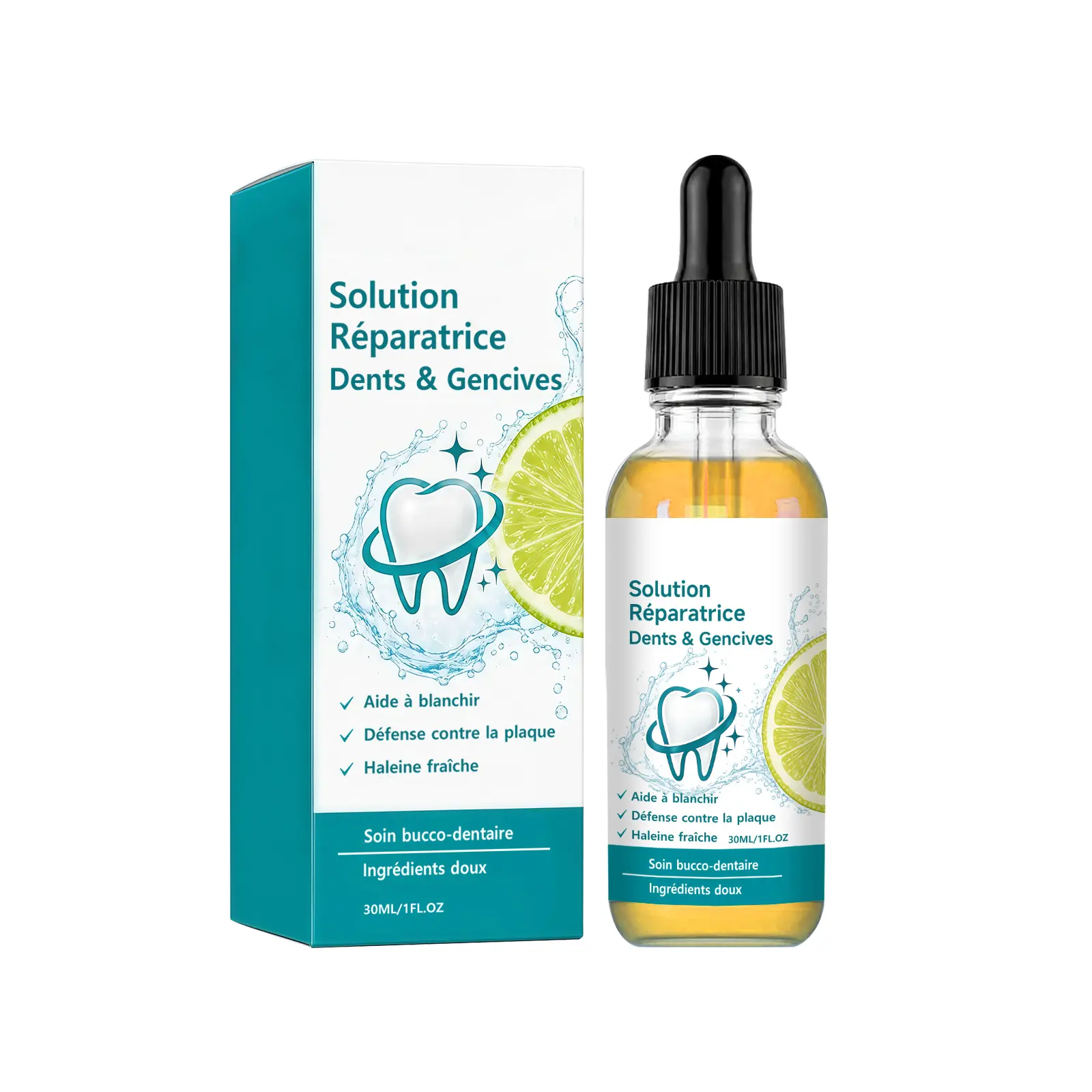 Advanced Teeth Whitening Care Solution – Enamel-Safe Brightening Essence with Hydroxyapatite & Menthol