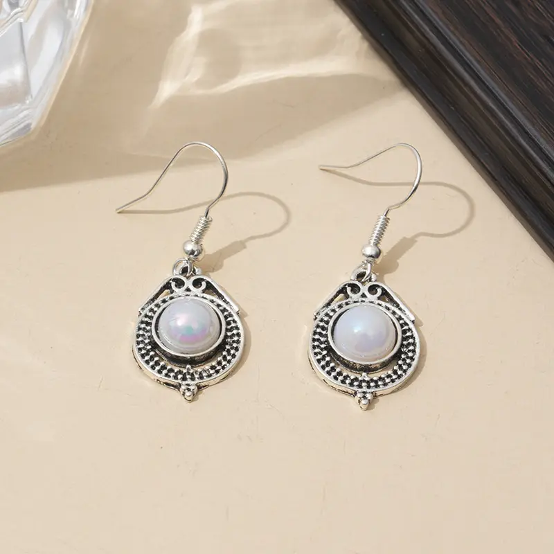 Chic Silver Rotating Droplet Cat Drop Earrings for Women | Trendy Fashion Jewelry
