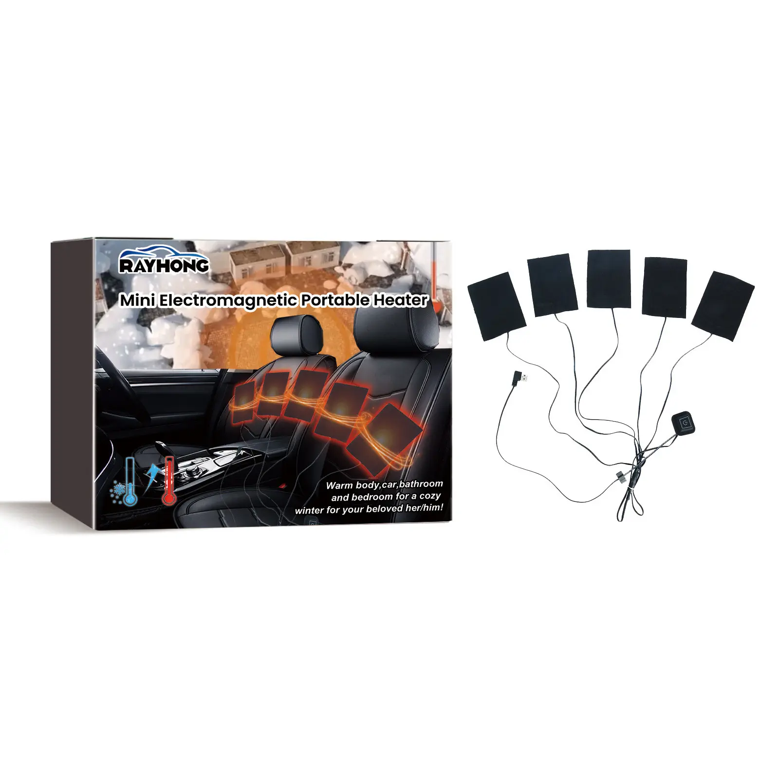 Rayhong 1-to-5 Multifunctional Heating Plate System – Rapid De-Icing, Snow Melting & Winter Heating Pads