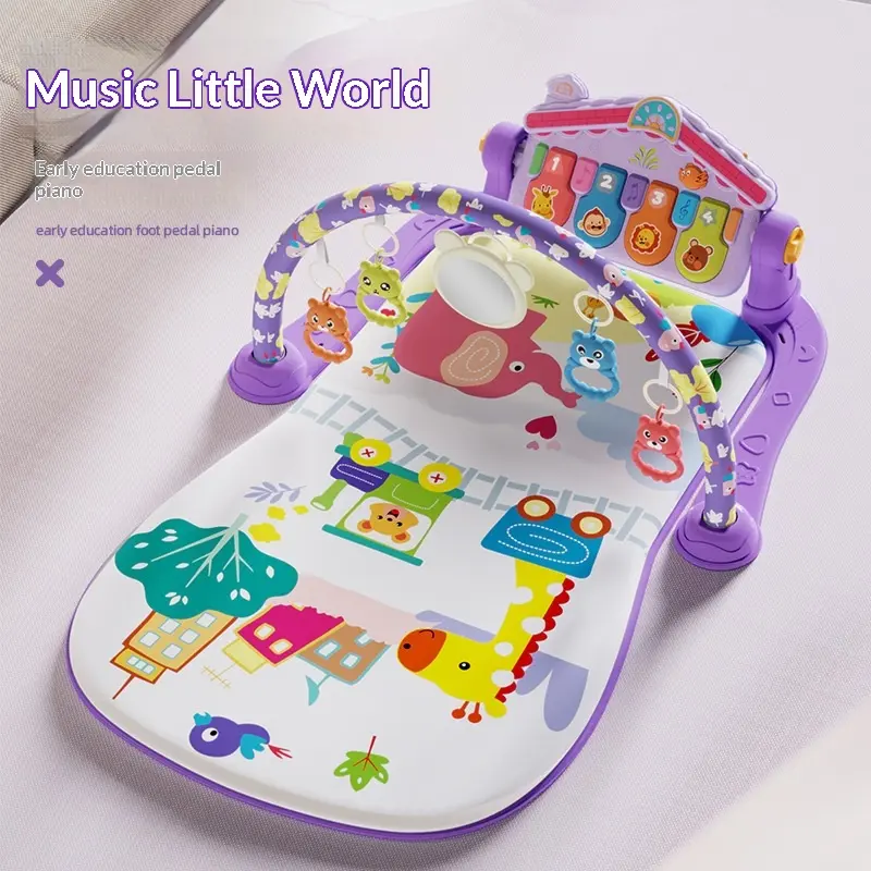 Interactive Baby Kick & Play Piano Gym Mat - Musical Early Education Activity Center for Toddlers