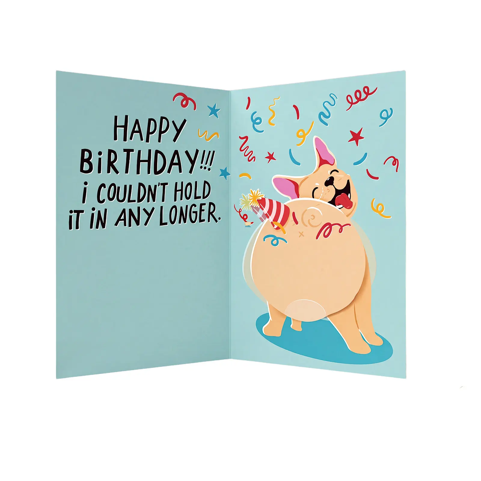 Funny Dog Fart Greeting Card – Hilarious & Cute Novelty Card for Dog Lovers