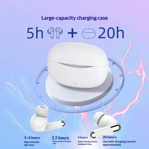 True Wireless In-Ear Bluetooth Headphones – Active Noise Cancelling Earbuds with HD Sound & Long-Lasting Battery
