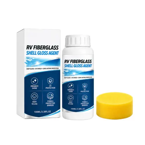 Premium RV Fiberglass Shell Glazing Agent – High-Gloss Restorer & Protective Polish for Gelcoat & FRP