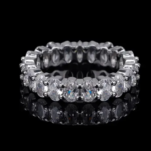 Minimalist Circular Band Ring – Elegant Electroplated Geometric Knuckle Ring for Women