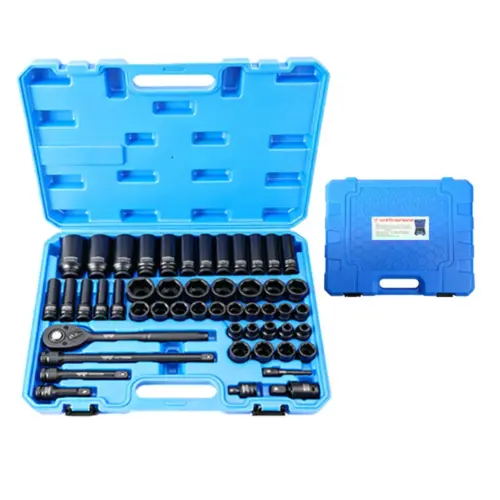 Heavy-Duty 1/2-Inch Drive Hex Socket Set – Wear-Resistant Chrome Vanadium Steel Mechanics Tool Kit