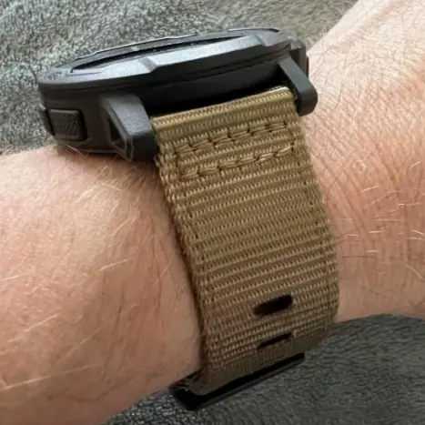 Tactical Nylon Watch Band for Garmin Instinct 2, 2X, & Forerunner 965 – Rugged Sport Strap (22mm / 26mm)