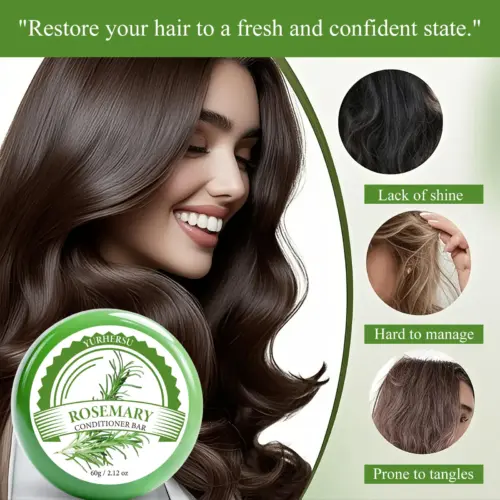 Natural Rosemary Shampoo Bar – Scalp Nourishing & Moisturizing Solid Hair Cleanser