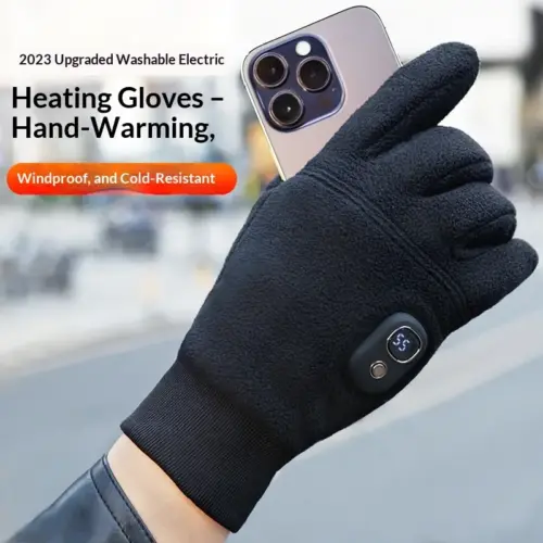 Rechargeable Electric Heated Gloves – Touchscreen Thermal Winter Gloves for Cycling, Skiing & Outdoor Sports