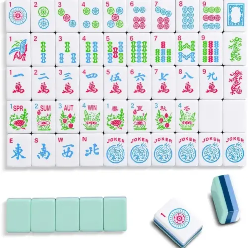 Premium Acrylic American Mahjong Tiles Set – Classic Tabletop Game Pieces (32x23x15.5mm)