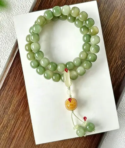 Authentic Bodhi Seed Beaded Bracelet – Blessed Spiritual Meditation Wrist Mala