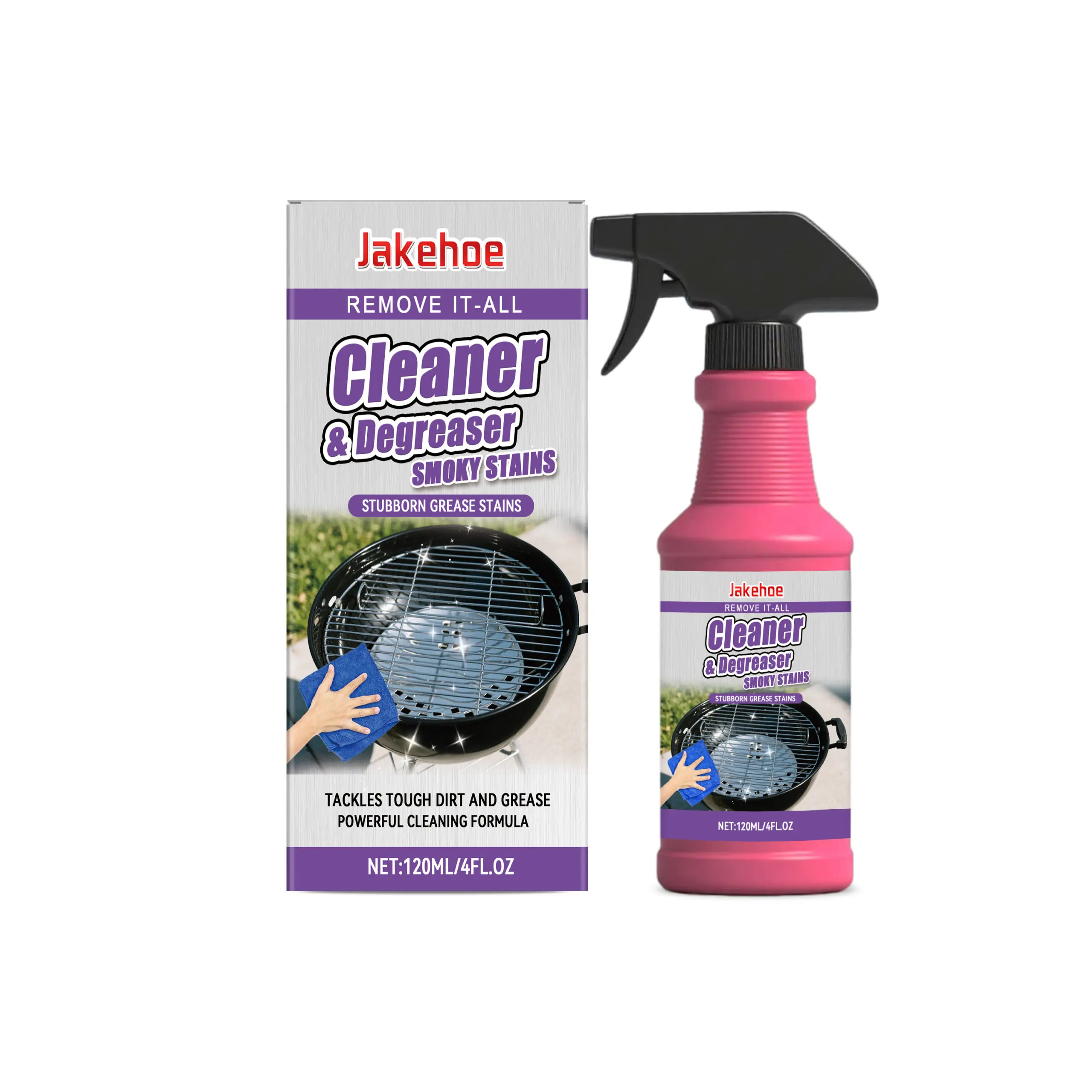 Heavy-Duty BBQ Grill & Oven Degreaser Cleaner (120ml) – Fast-Acting Burnt-On Grease and Carbon Stain Remover