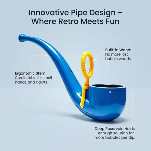 Novelty Pipe-Shaped Bubble Blower Toy – Creative & Fun Bubble Maker for Kids