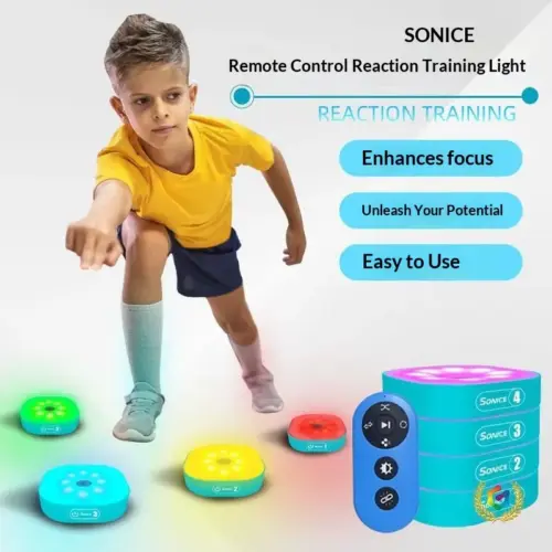 Interactive Agility Reaction Training Lights – Speed, Reflex & Coordination System for Kids, Basketball & Multi-Sport Training