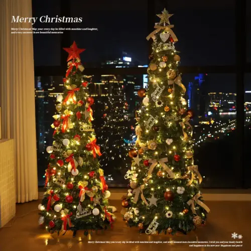 Collapsible Pop-Up Christmas Tree – Easy Setup Foldable Holiday Floor Decor (1.2m / 1.5m)