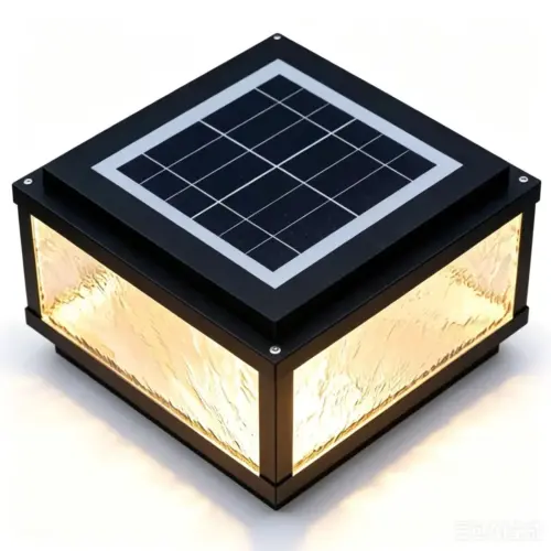 Modern Abstract Outdoor Pillar Light – IP65 Waterproof Courtyard & Villa Column Head Lamp