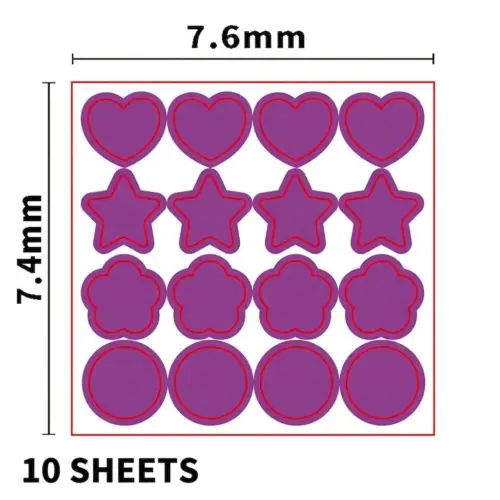 UV Sunscreen Reminder Stickers – Waterproof Color-Changing UV Sensor Patches for Kids and Outdoor Activities